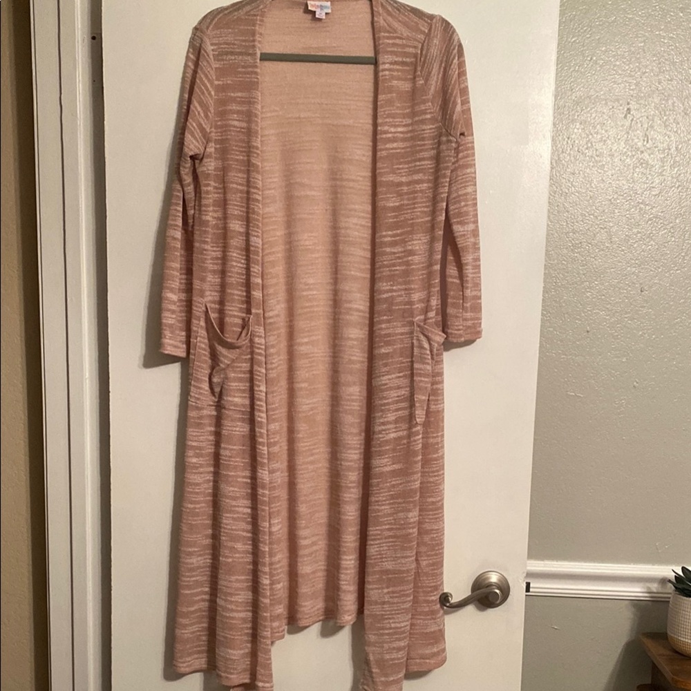 LuLaRoe Women's Long Cardigan - Light Pink